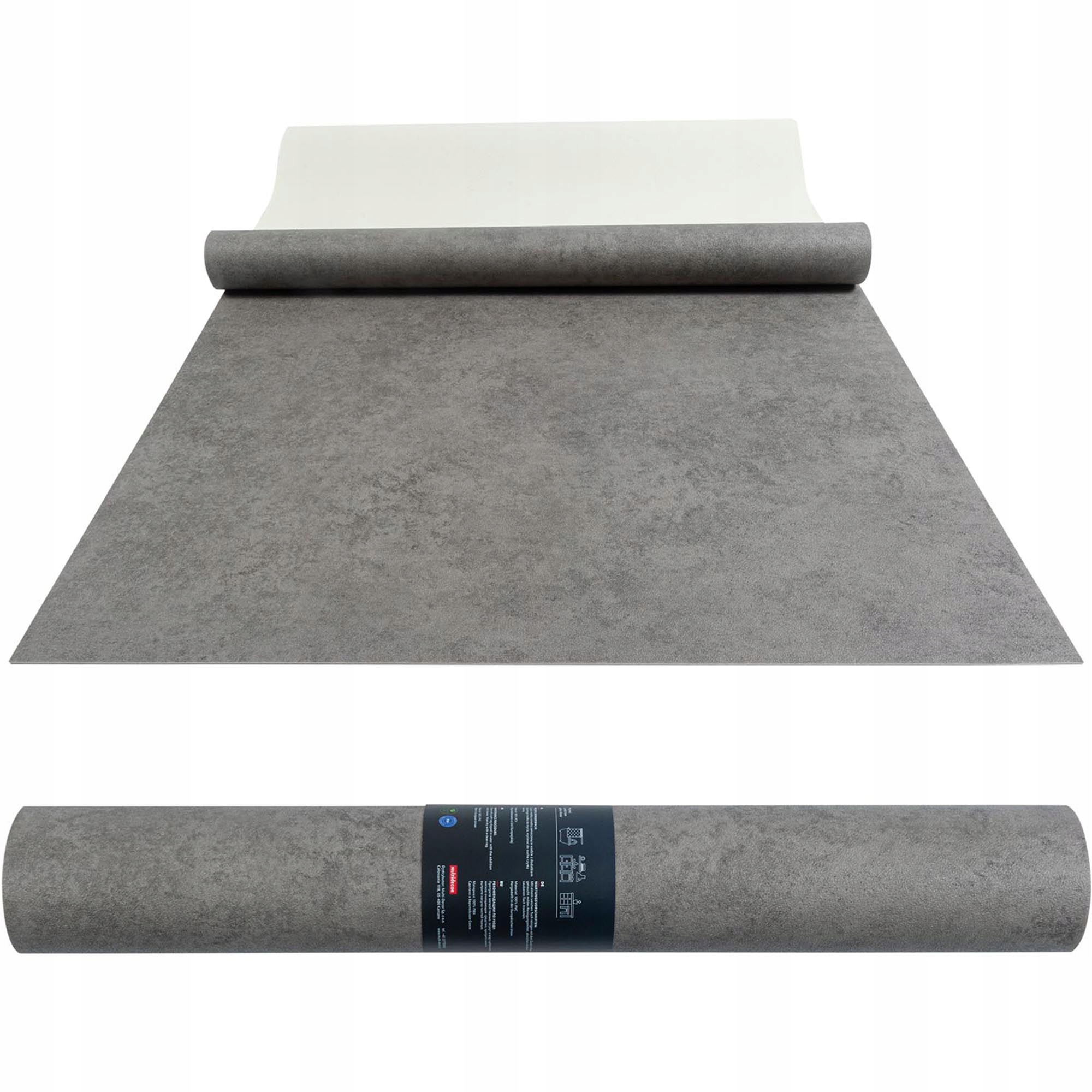 

Winylowy dywan mata Pcv 67x200 cm wzór Beton Szara