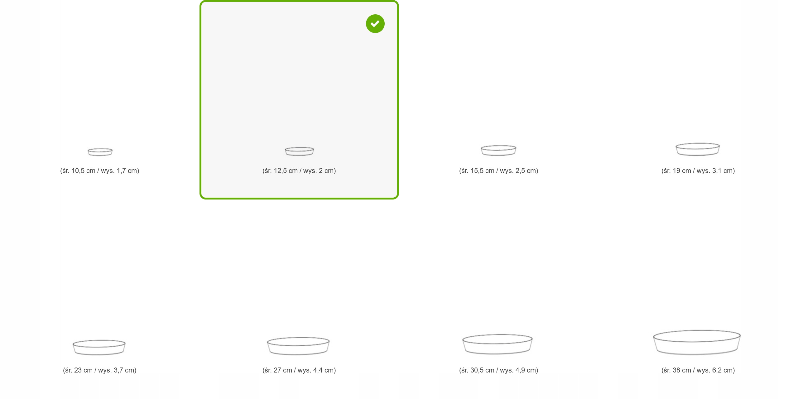 Podstawka LOFLY SAUCER PPLF125 do DLOF160 Długość (cm) 12.5
