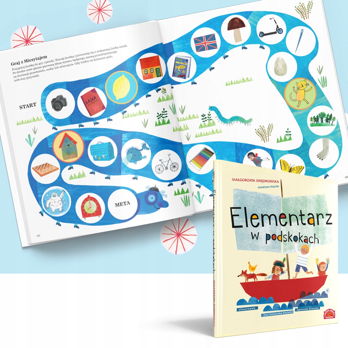 ELEMENTARZ w podskokach Radosne CZYTANIE w ZABAWIE Autor Malgorzata Swędrowska