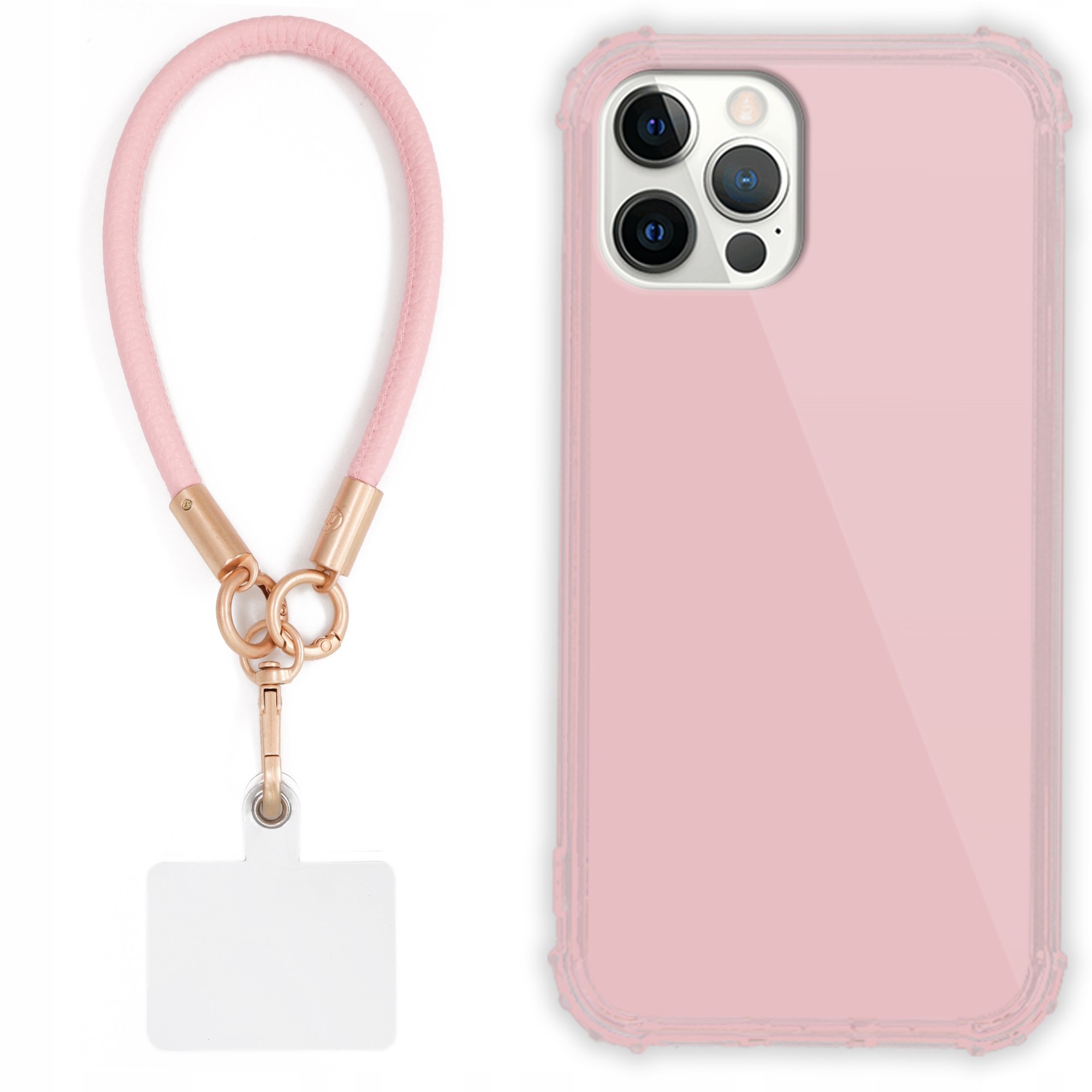 Puzdro Pre Iphone 12 Pro Case Antishock Pinky Ružové Vodítko Sada Odolné