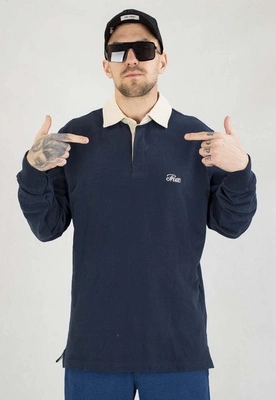 Longsleeve Polo Prosto Dimes tmavě modrý
