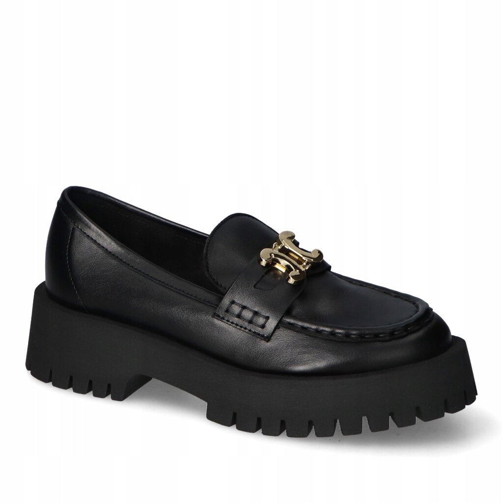 Mokasíny CheBello 4597-002 Černé lico 38