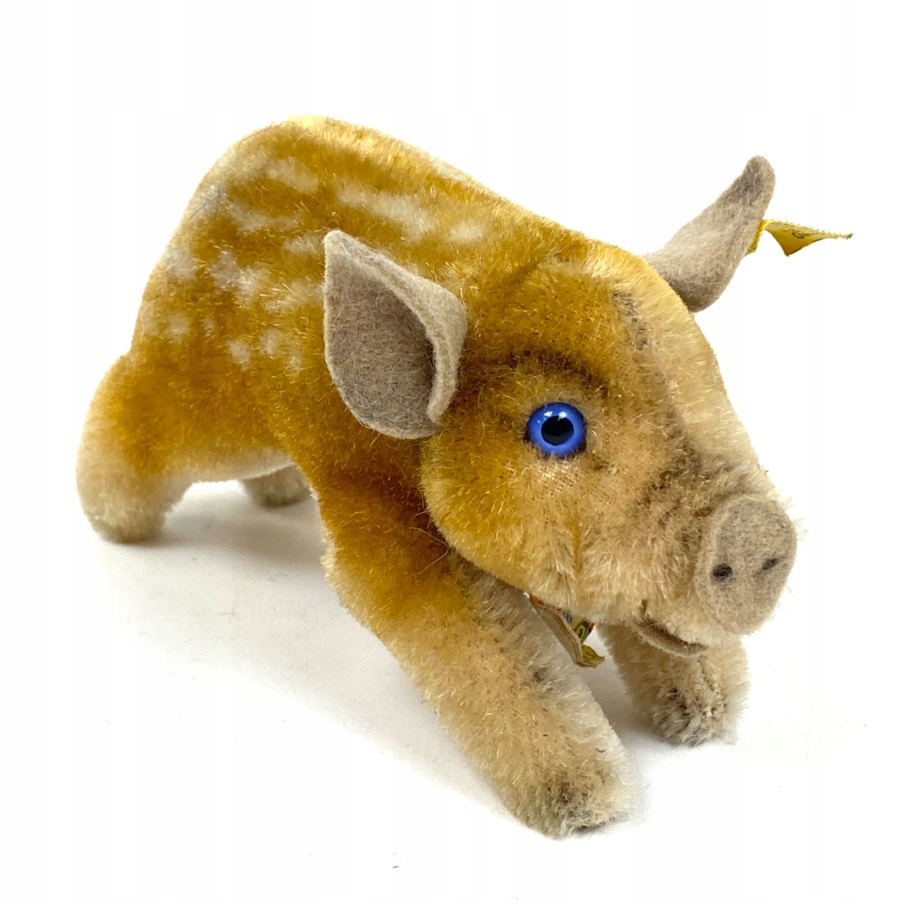 Pluszowy dzik „Steiff”, Vintage 14×7,5×8 cm