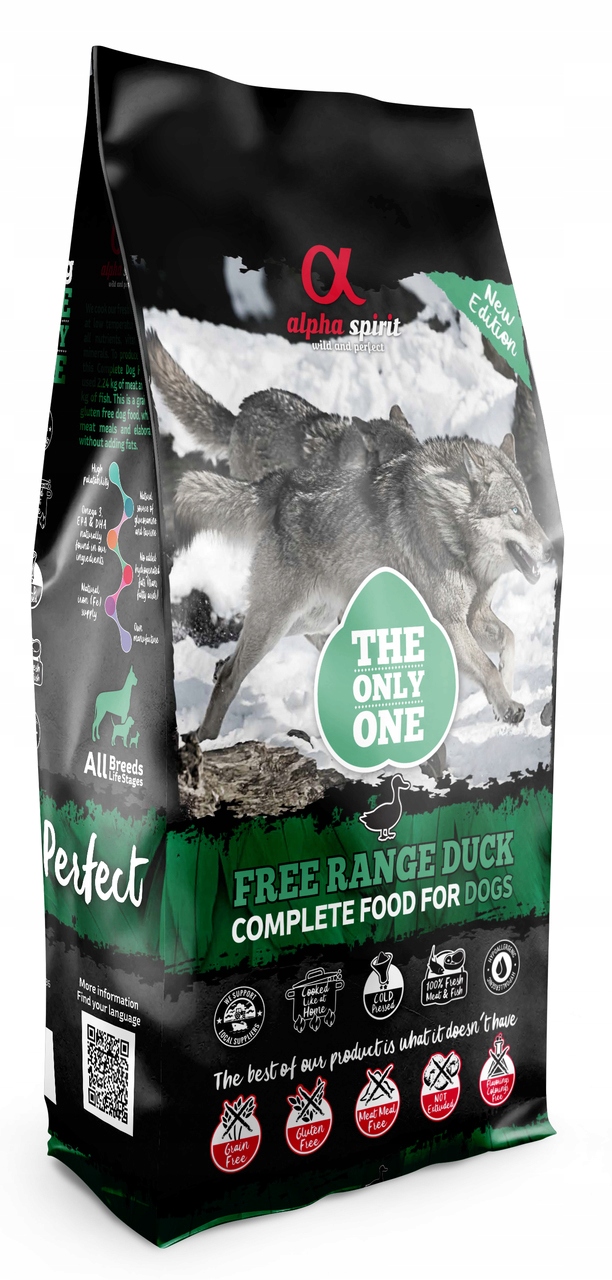 Alpha Spirit hypoallergenic Duck 12kg kaczka