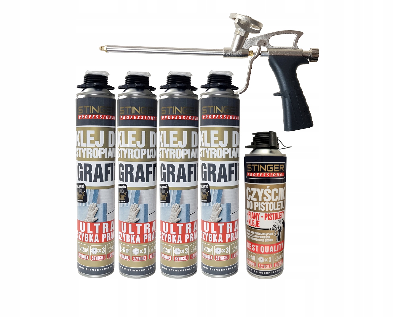 

Piano Klej Do Styropianu Eps Xps Grafitowy Zestaw