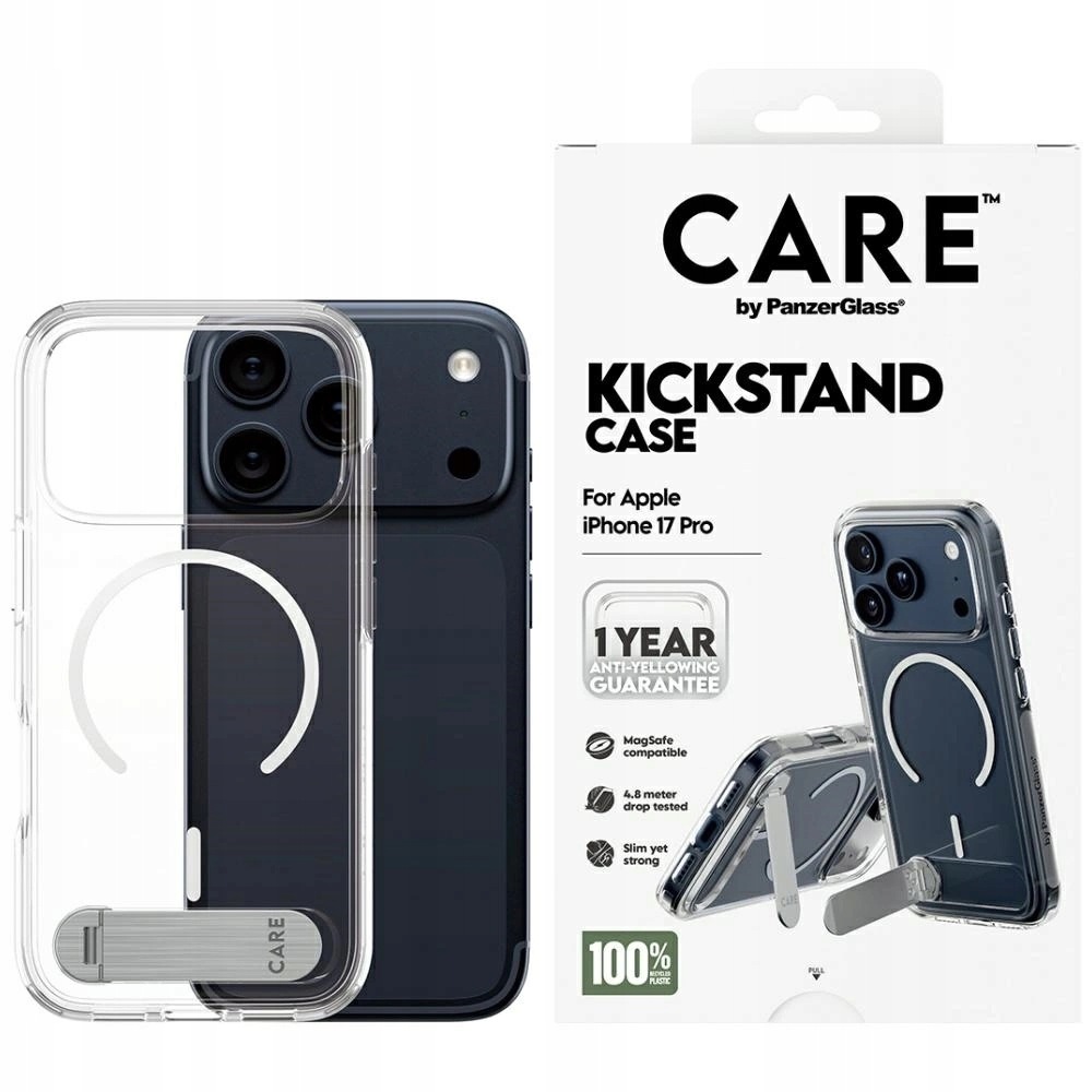 Etui Care by PanzerGlass Feature w. Kickstand MagSafe na iPhone 17 Pro