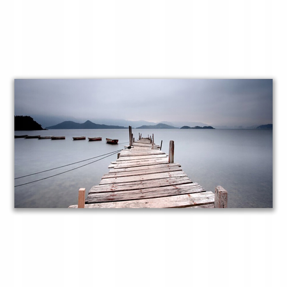 

Fotoobraz z grafiką 120x60 Most Morze Architektura