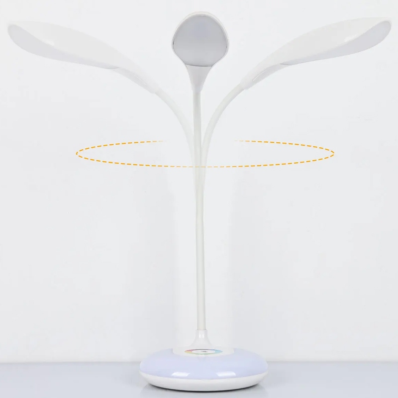 LAMPKA BIURKOWA LED NA BIURKO LAMPA SZKOLNA RGB BARWY DOTYK USB STOJĄCA Marka Unitec