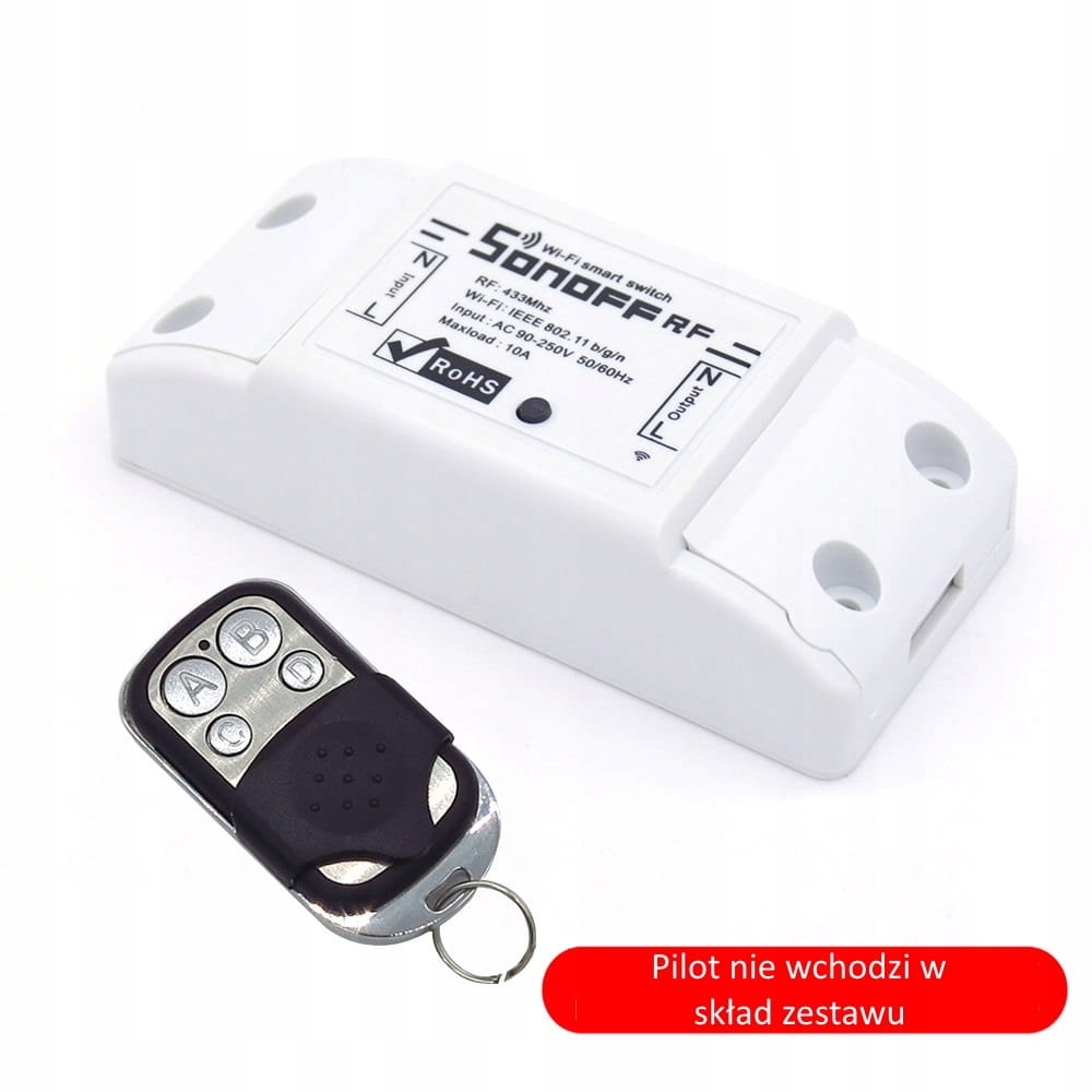 Sonoff RF- przełącznik sterowany WiFi oraz RF433MH Seria 1