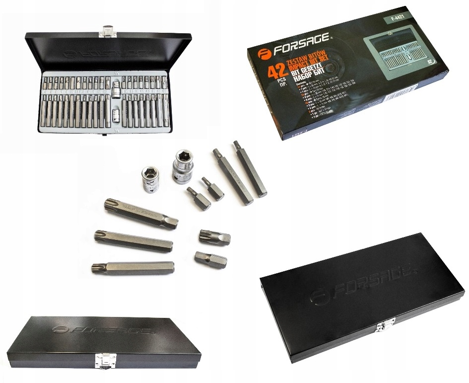 

Zestaw Bitów Imbus Spline Bity Torx 42 El.