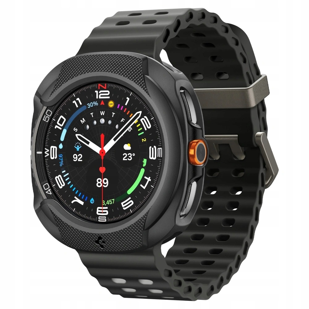 SPIGEN MATOWE ODPORNE GUMOWE ETUI NAKŁADKA DO GALAXY WATCH 8 CLASSIC 46MM Marka Spigen