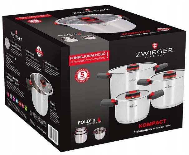 GARNKI ZWIEGER KOMPACT ZESTAW GARNKÓW INDUKCJA 6 EAN (GTIN) 5903357372569