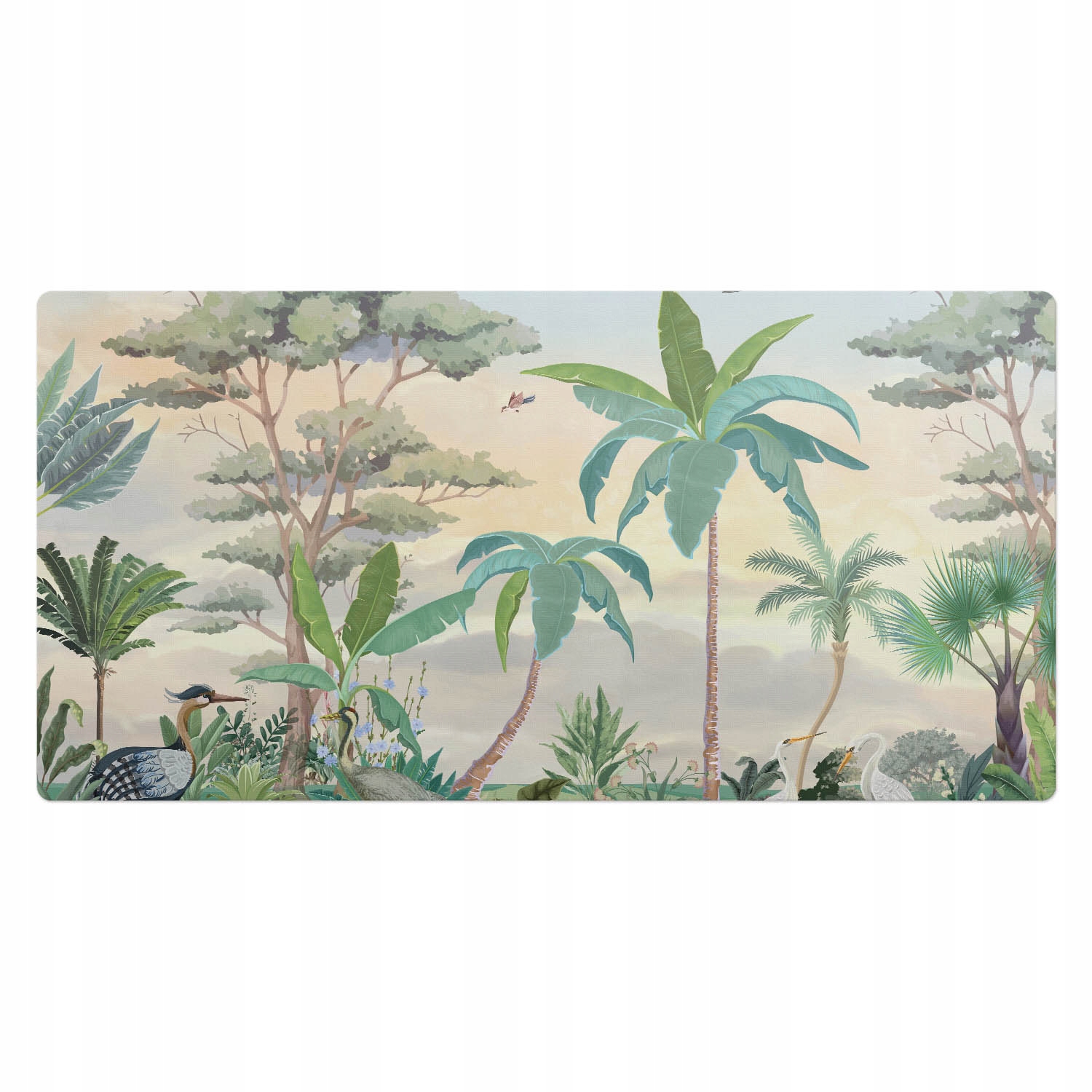 Univerzální ochranná podložka pod počítačové vybavení Rajská krajina 100 x 50 cm