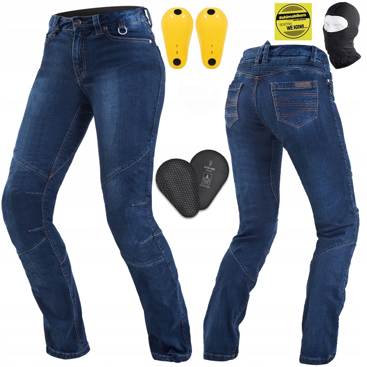 Motocyklové Nohavice Shima Sansa Dámske Džínsy Chrániče Darček