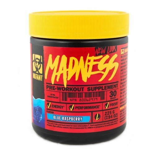 PVL Mutant Madness 225g POMARAŃCZOWY PRZEDTRENINGÓWKA SIŁA ENERGIA ...