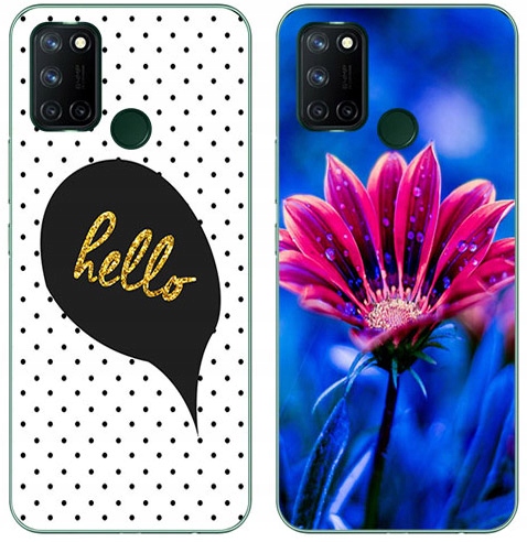 

2+1 Etui Silikon Do Realme 7i Szkło 9H