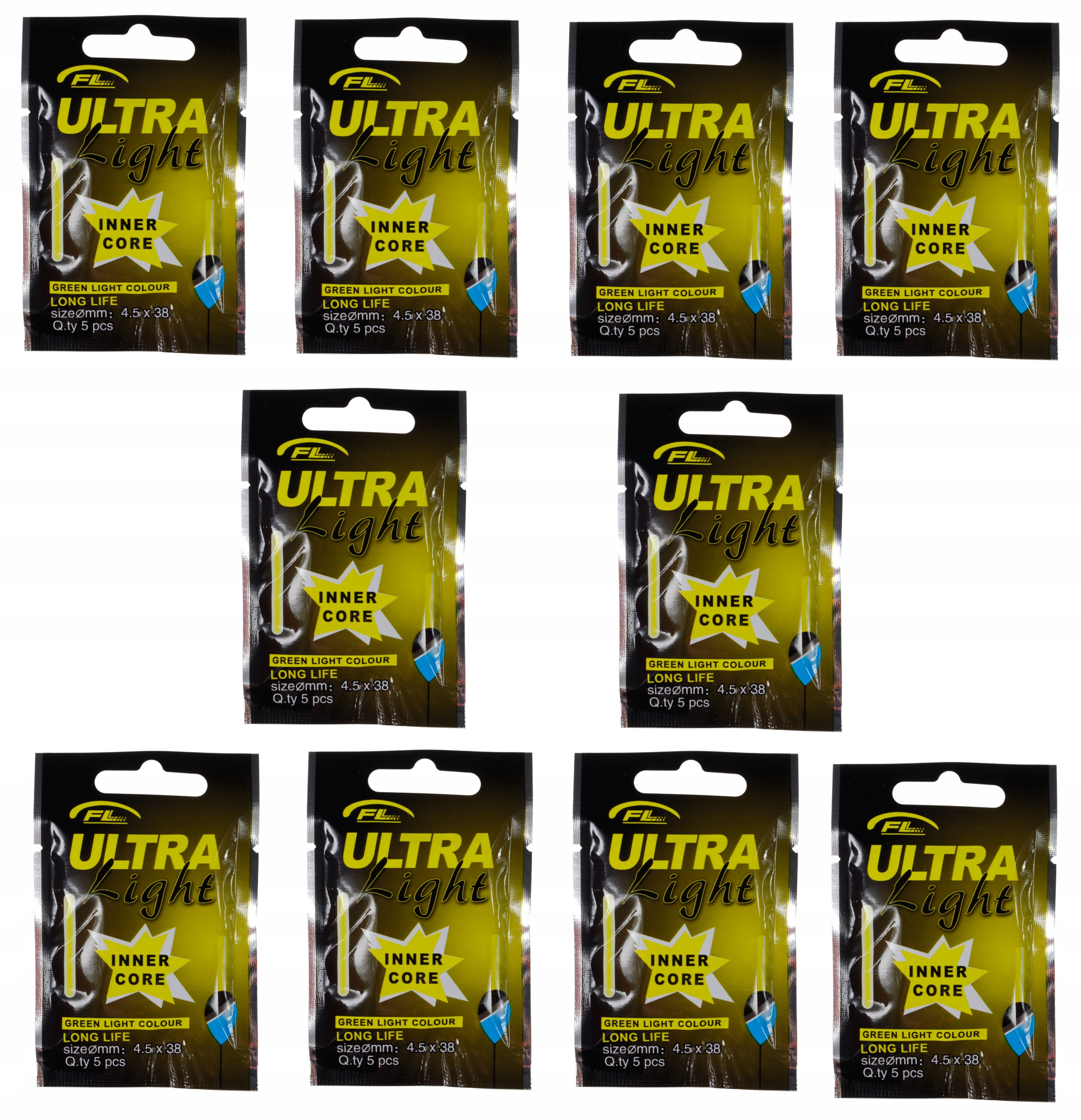 

Świetlik nasadka świecąca na spławik 50szt 4,5x38