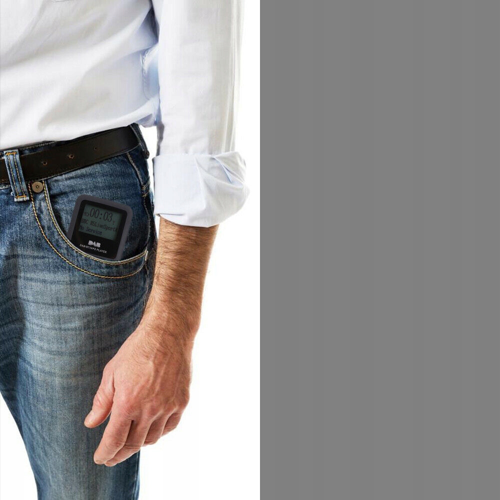 KIESZONKOWE RADIO CYFROWE DAB/DAB+I FM, PRZENOŚNE OSOBISTE MINI RADIO DAB Kolor czarny