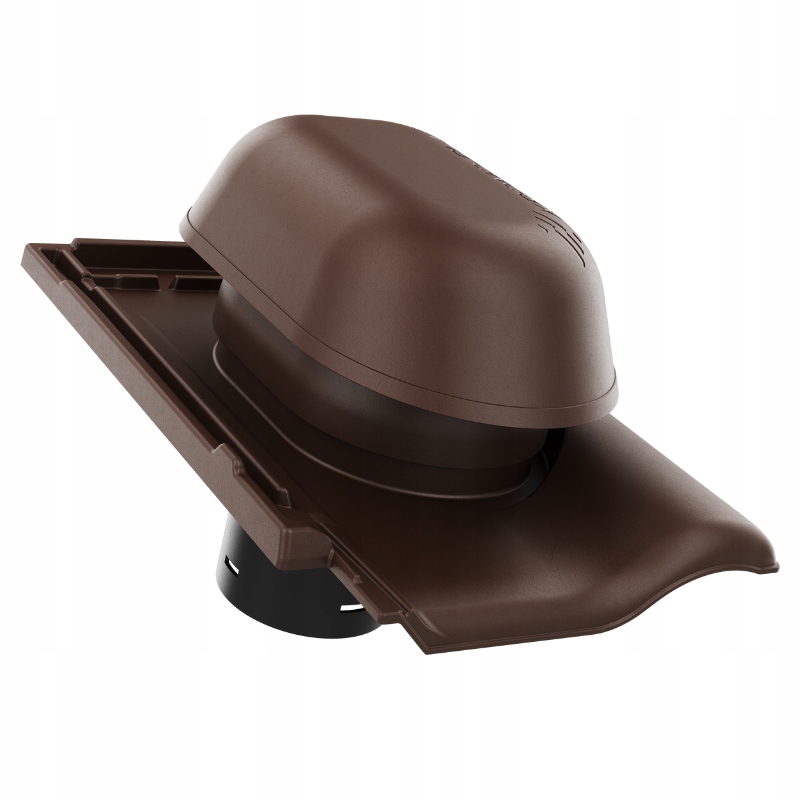 Větrací komín fi125 Braas Rubín 9V Hnědý