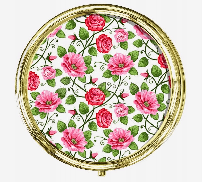 LUSTERKO KIESZONKOWE METALOWE OKRĄGŁE Z ZAPIĘCIEM Marka inna marka