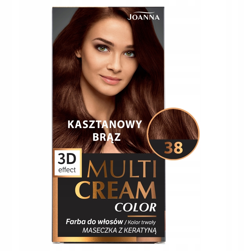 

Joanna Multi Cream Color farba 38 Kasztanowy Brąz