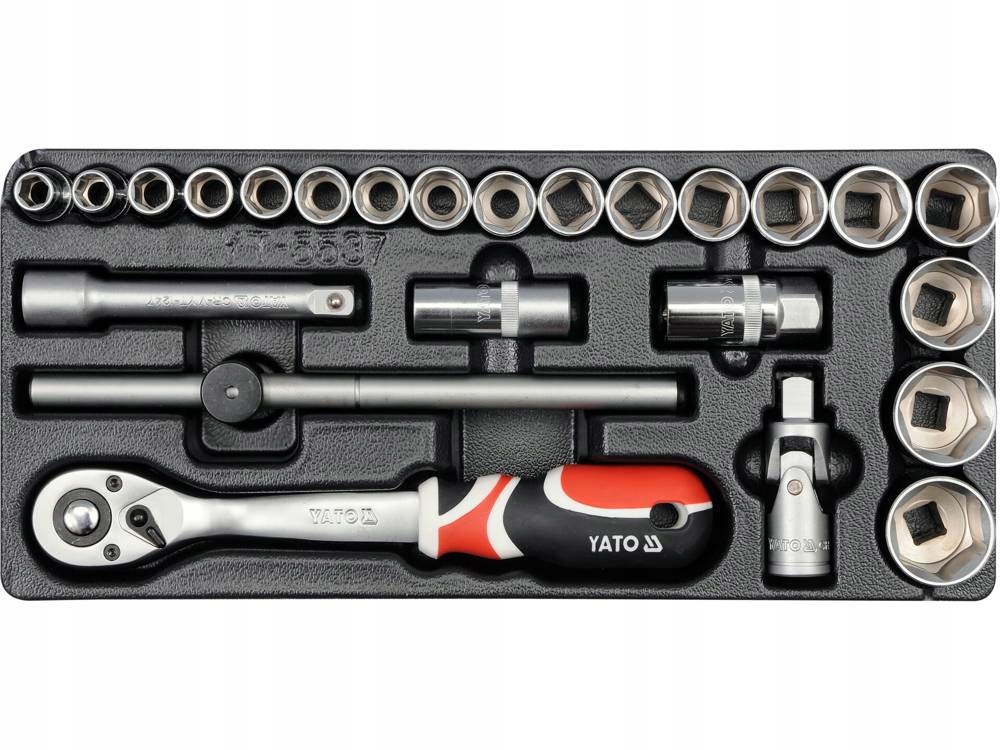 Wkład do szuflady zestaw nasadek 1/2'' YT-5537 Yato