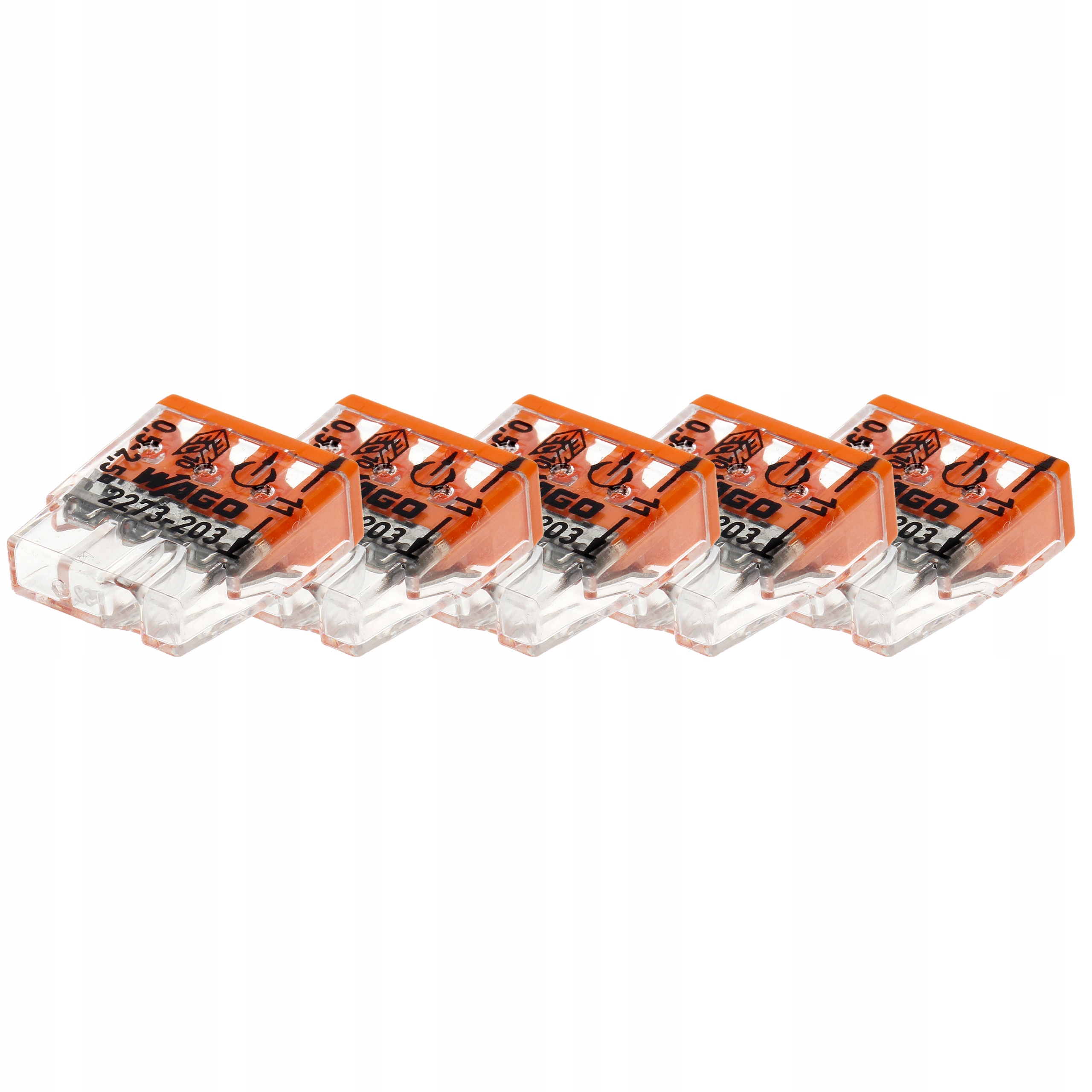 

5x Wago 2273-203 Szybkozłączka 3x2,5 Złączka