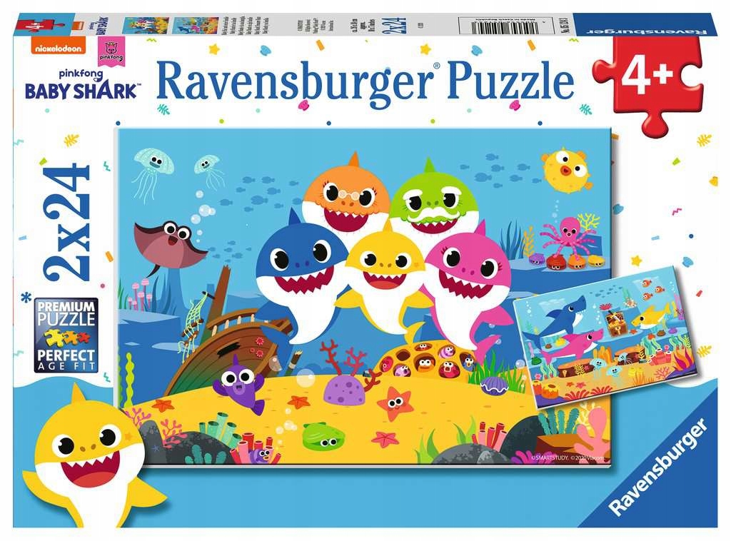 

Ravensburger Puzzle Baby Shark 2x24 el 2 Obrazki