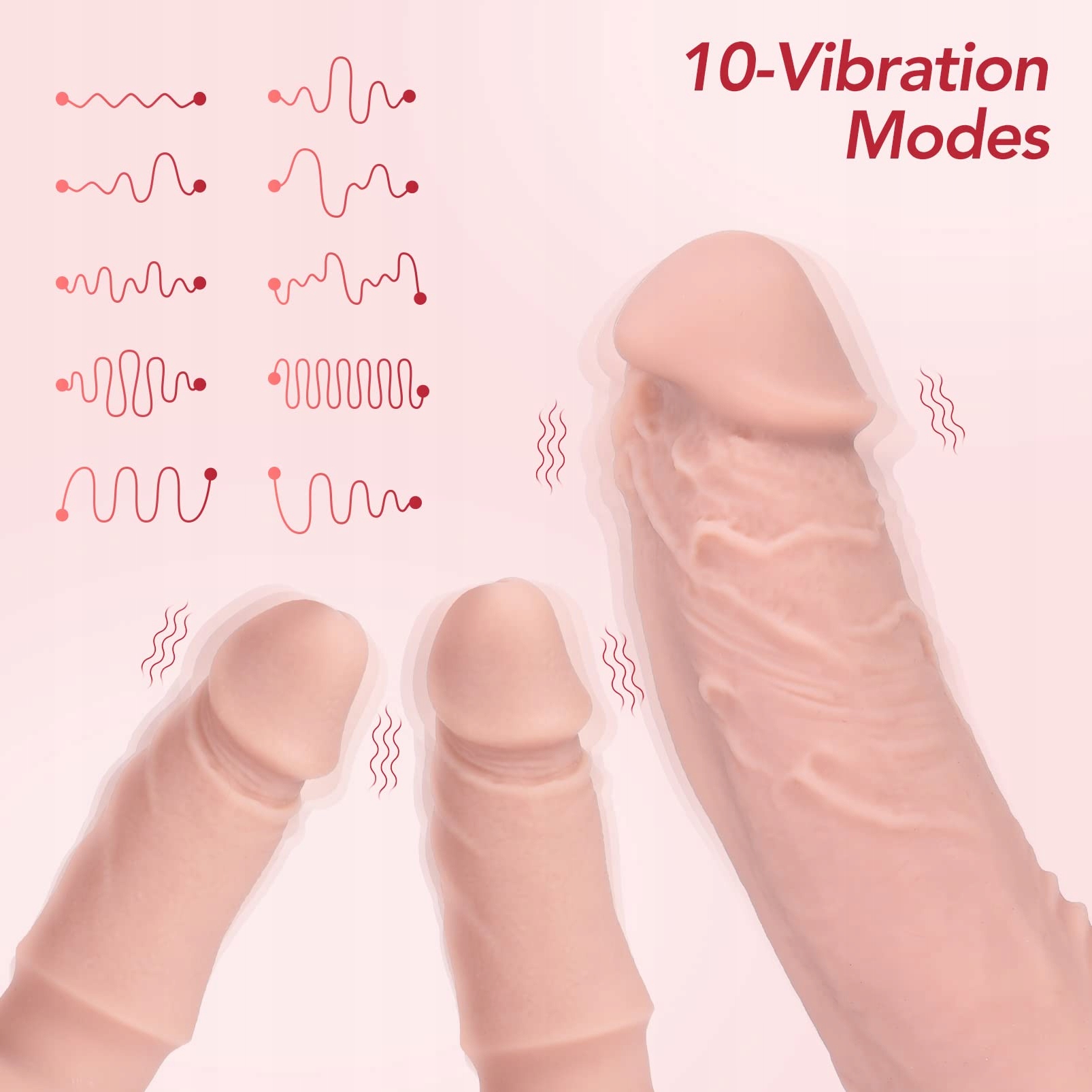 UTIMI Zestaw Strapon z 3 Dildo Silikonowymi Regulowanym Paskiem Dla Par — miniatura 3