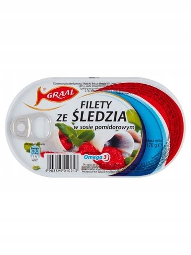 Levně 6 x Graal Filety ze sleďů v rajčatové omáčce 170 g