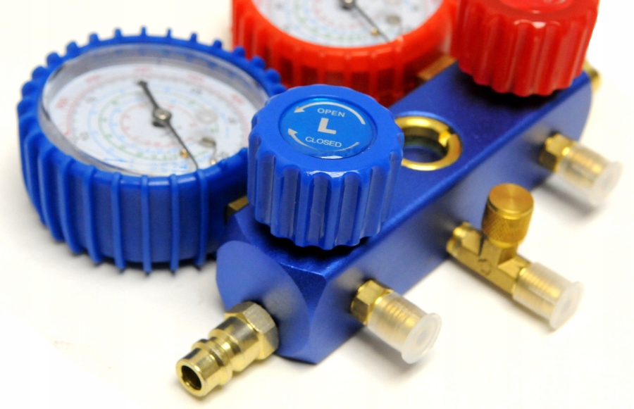 MIERNIK TESTER NAPELNIANIA KLIMATYZACJI R1234YF Producent code BASS POLSKA MANOMETRY BP 3619