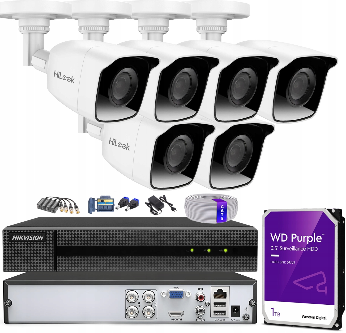 Sada pro monitorování HiLook od Hikvision 5MPx Hilook Tvi Kit 8CH