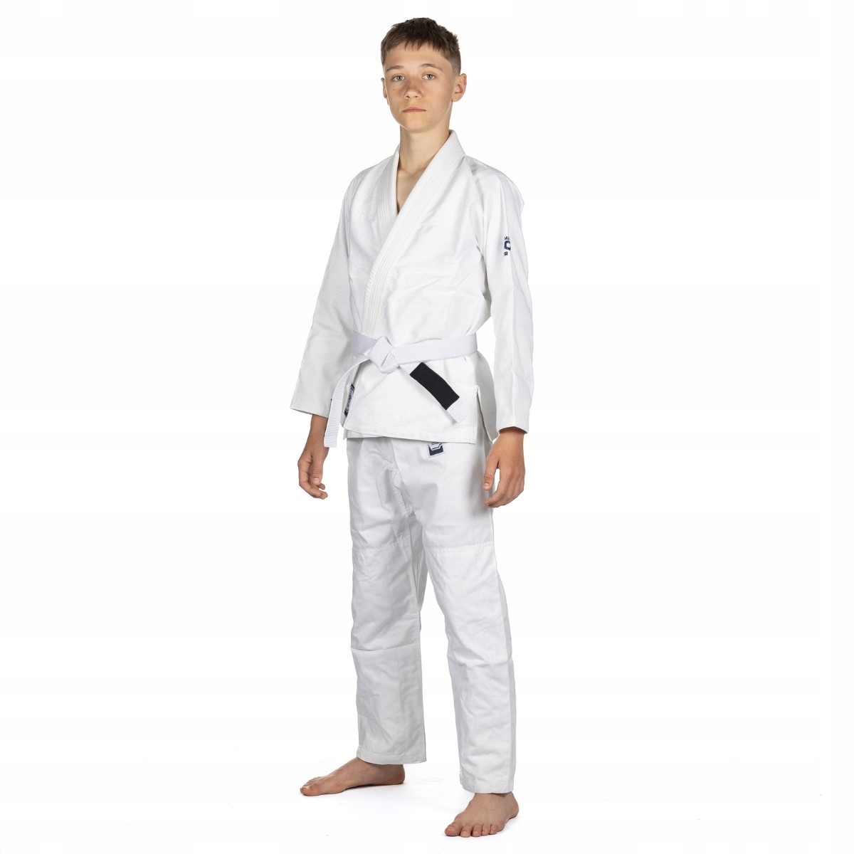 Drillmate Kimono/Gi Junior Core Mate pro děti Bílá bílý pásek K4