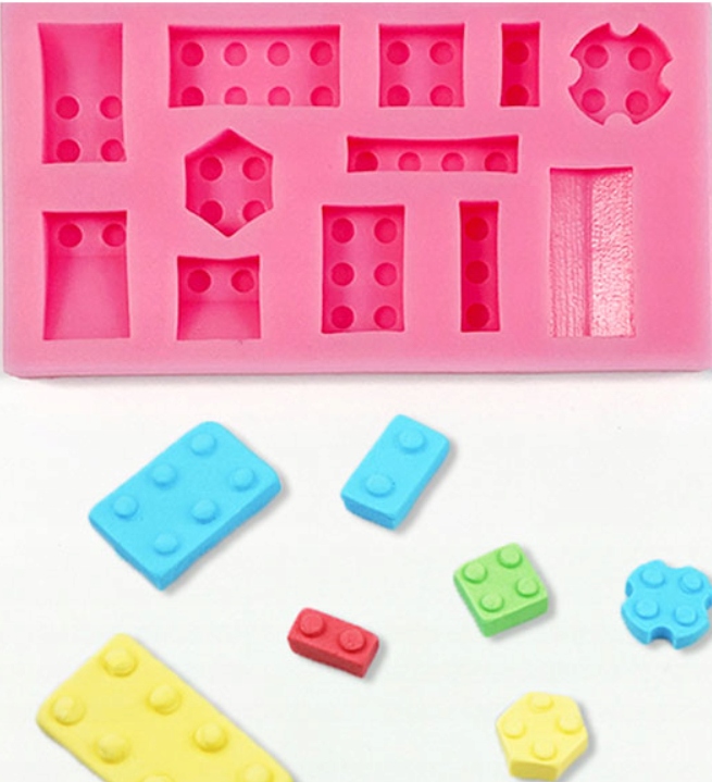 Foremka odlew silikon Klocki Lego 12 wycisk glina