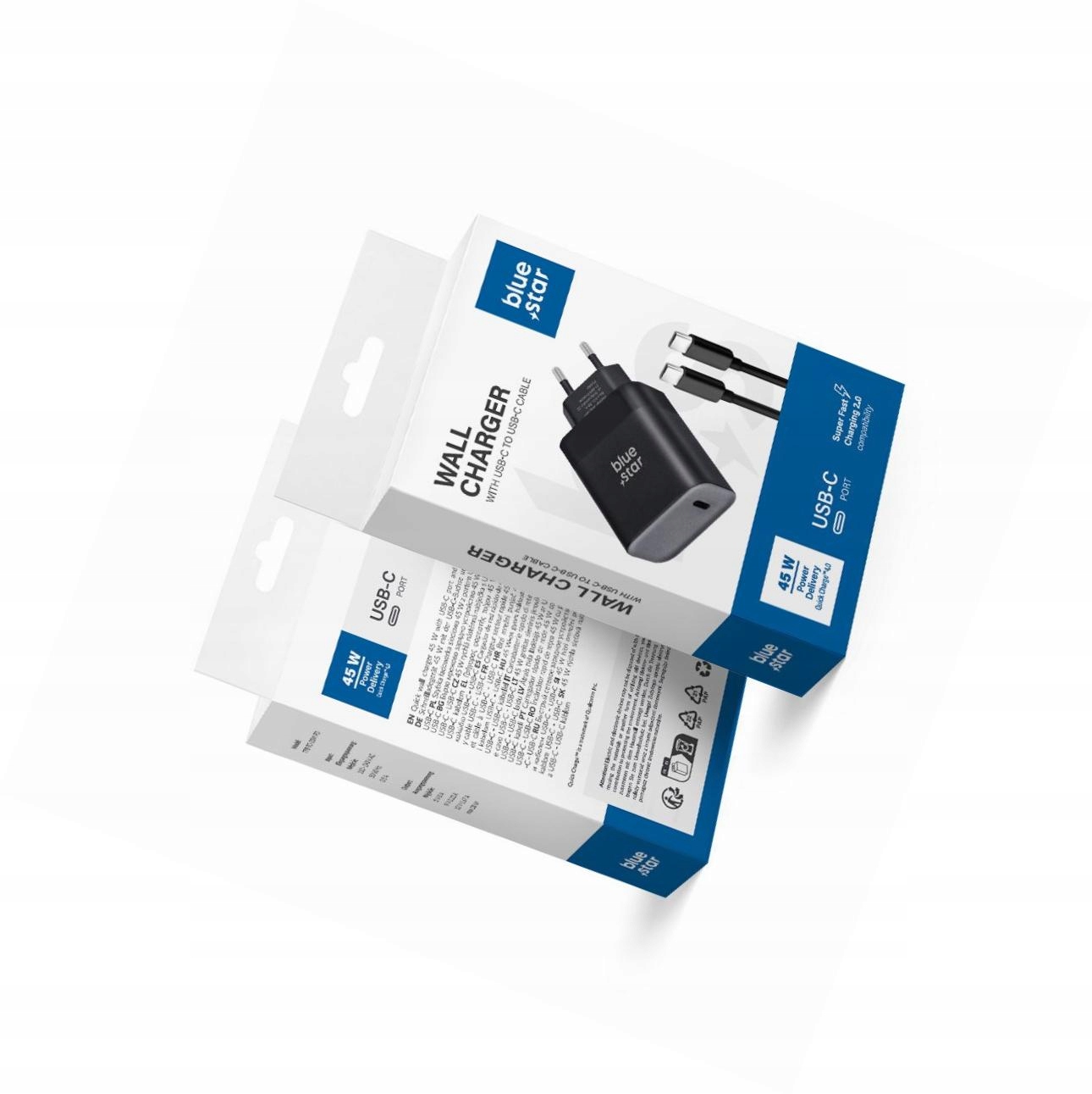 Szybka ładowarka 45W z odpinanym kablem Usb-c do Motorola Moto G60