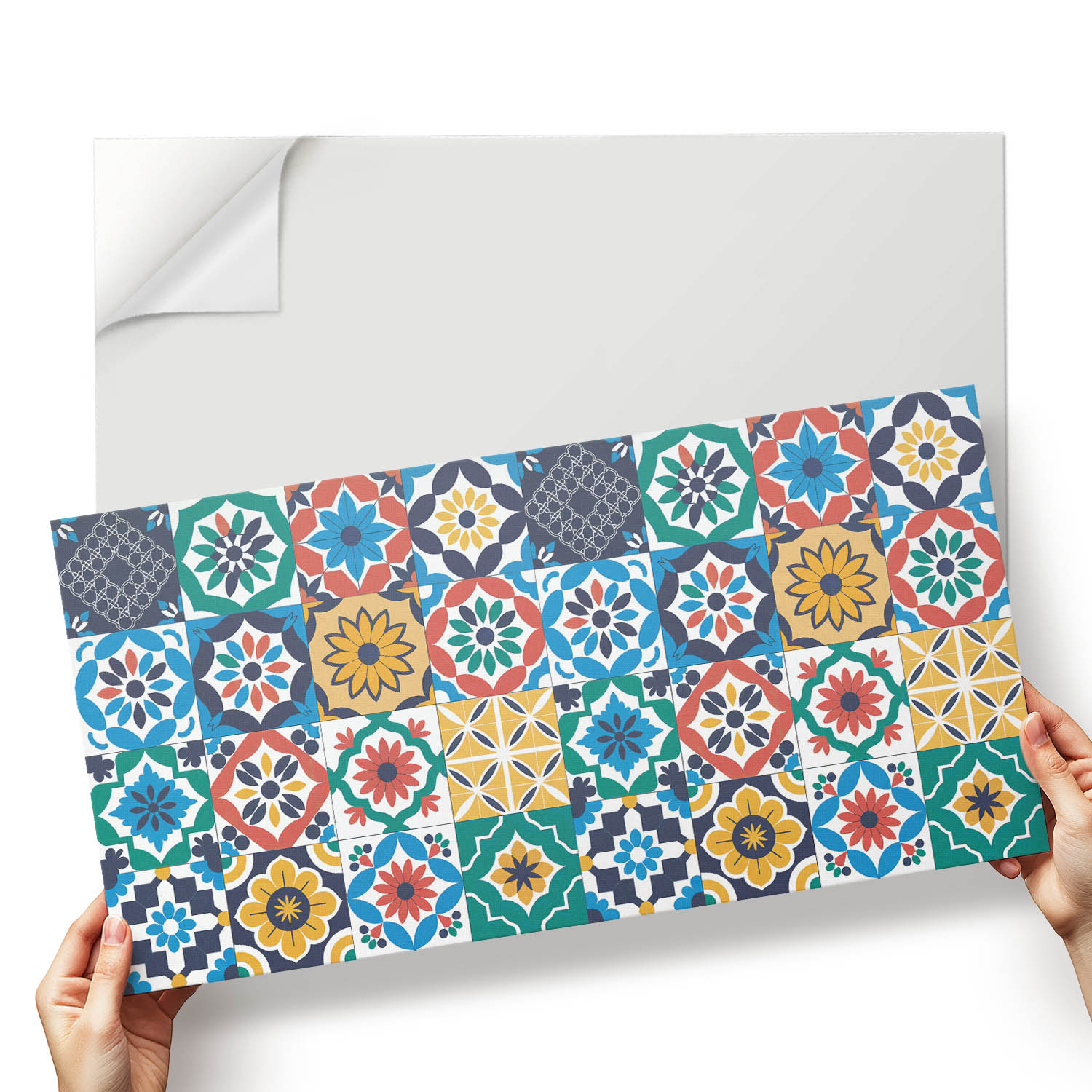 Sada Pvc dlaždic Geometrie mozaiky v harmonizované kompozici 6x60x30