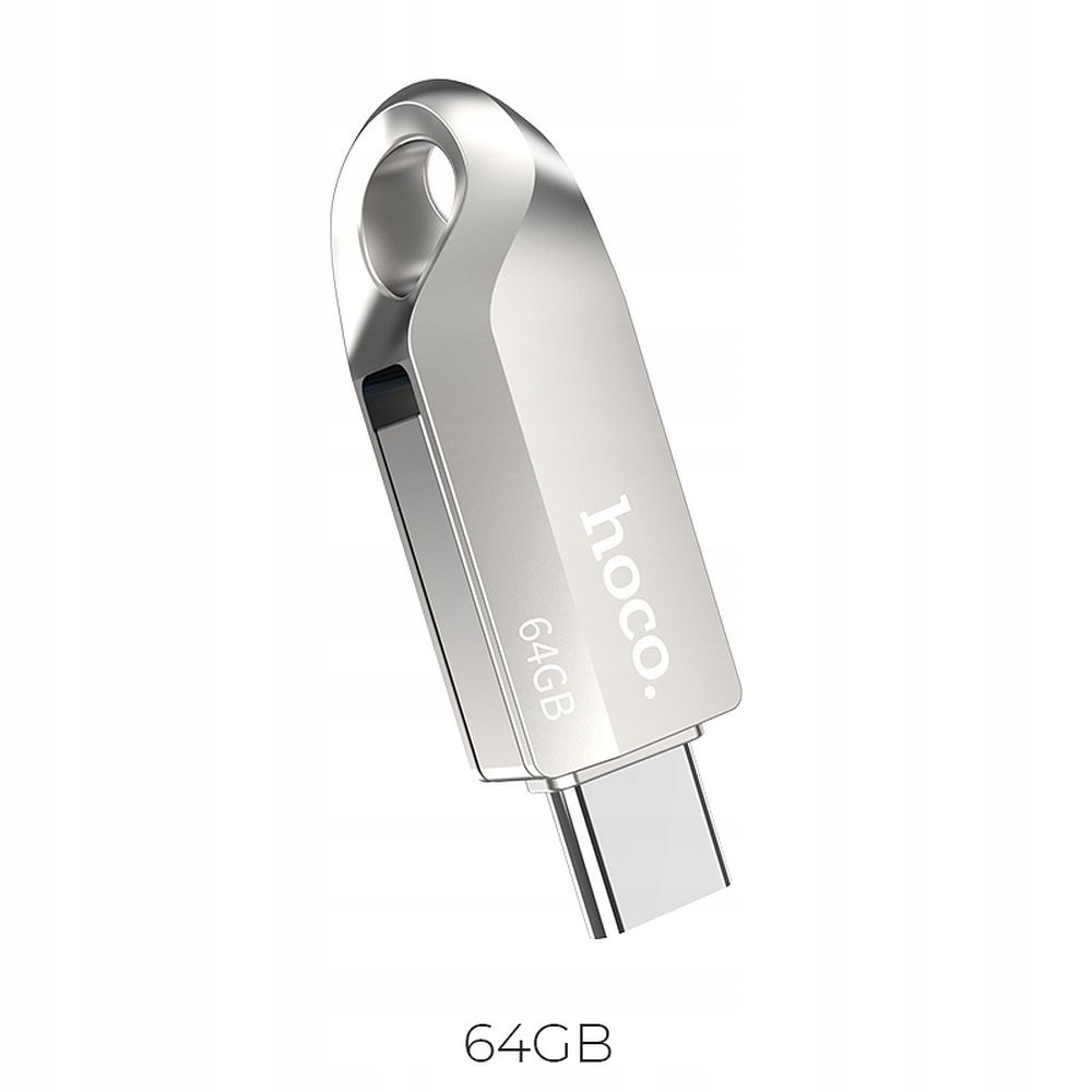Pendrive 64GB Usb 3.0 (usb A Usb C) Hoco UD8 nikiel