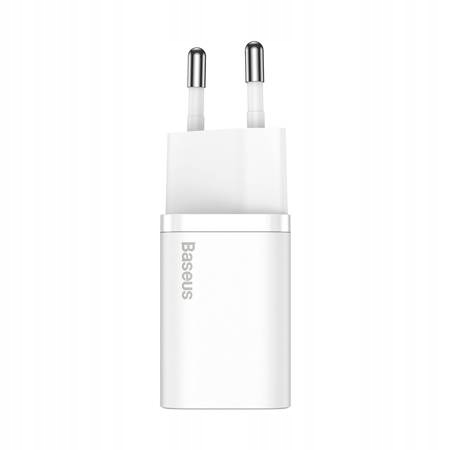 BASEUS MOCNA SZYBKA ŁADOWARKA SIECIOWA ZASILACZ KOSTKA USB-C PD QC 20W 3A Kod producenta CCSUP-B02