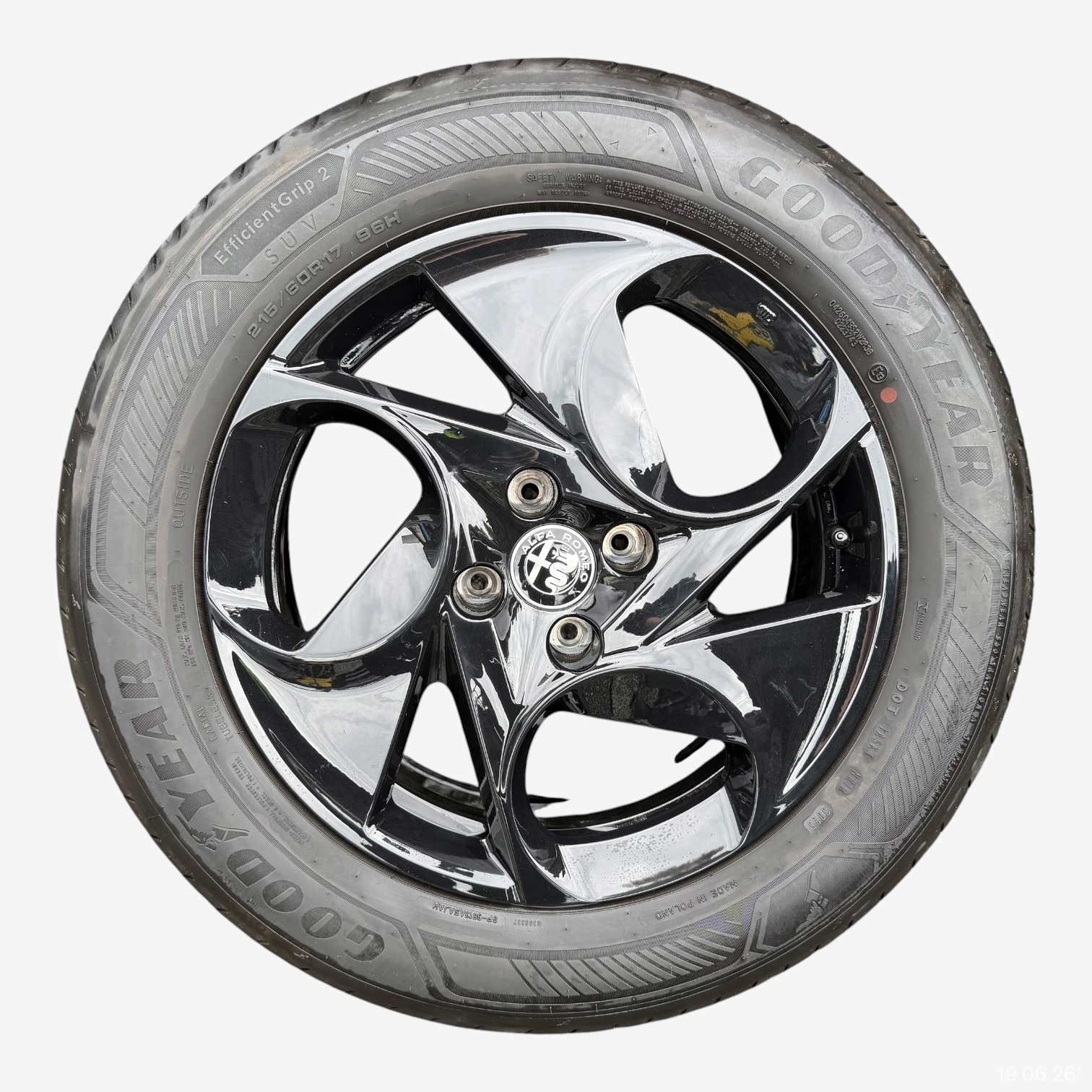 discs wheels tyres ALFA ROMEO JUNIOR GOODYEAR 215/60/17" 6MM summer