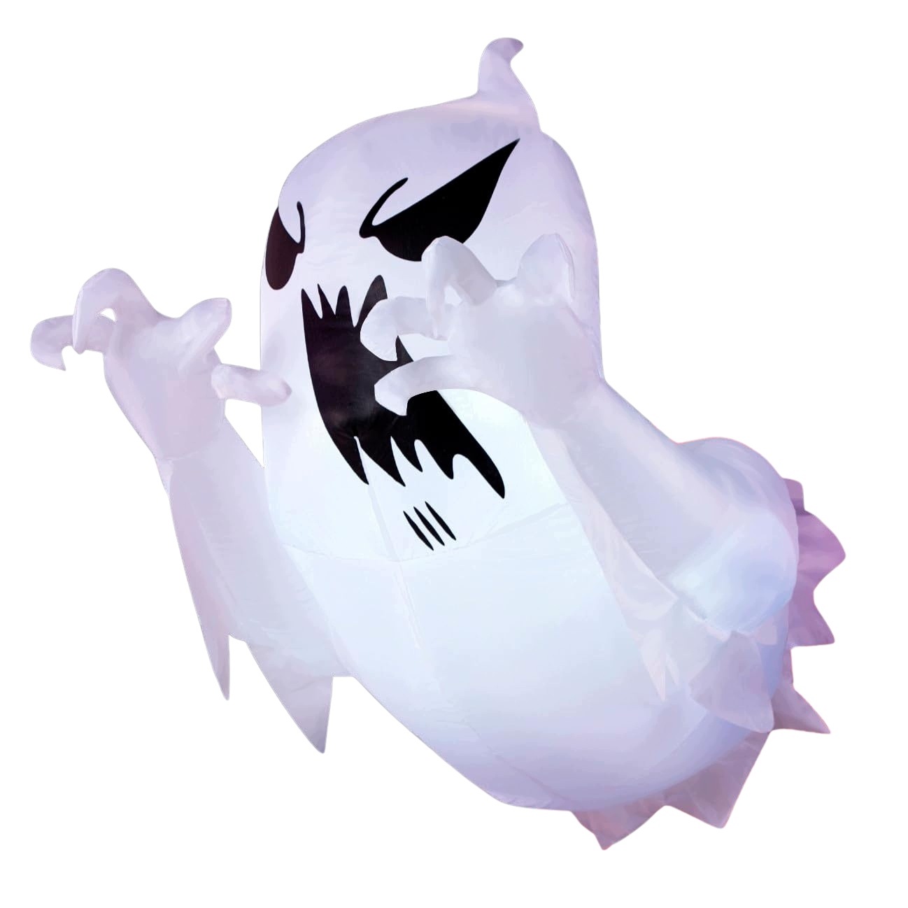 Nafukovací Duch Halloween 1,4 M Led Bílý Pro Okno Zahrady, Dvora
