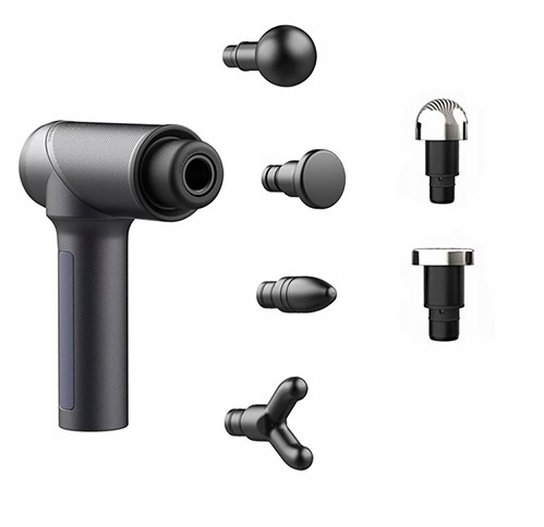 MASSAGE GUN MASAŻER 5 POZIOMÓW + 6 KOŃCÓWEK Liczba stopni intensywności 5