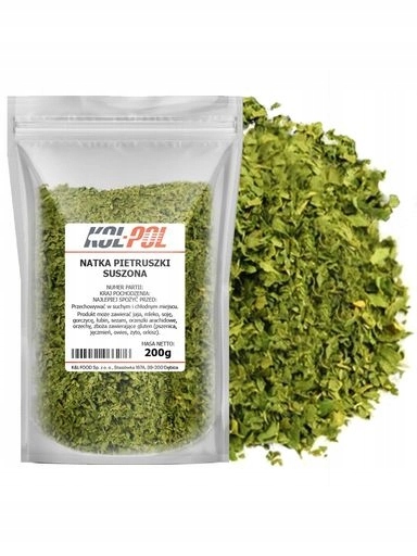 4x Petrželová Nať 200g Sušená přírodní nať aromatické listy Kol-Pol