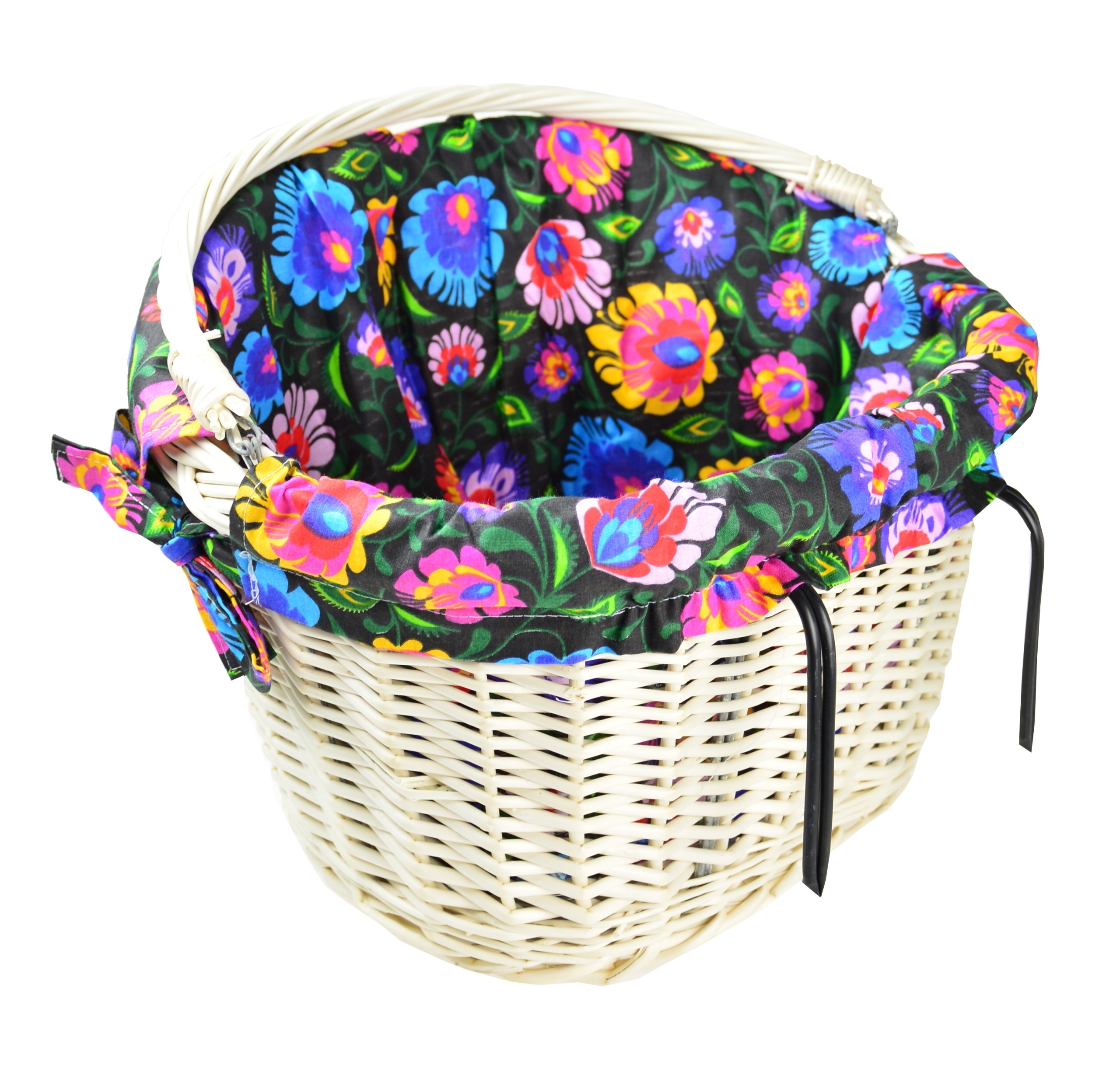 Wiklinowy KOSZYK NA ROWER kierownicę + WKŁAD Rodzaj przedni