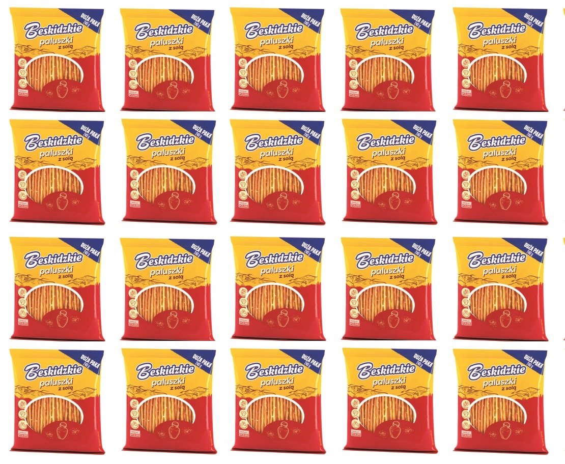 Levně 20 x 240 g Aksam Beskidzkie Tyčinky se solí Karton