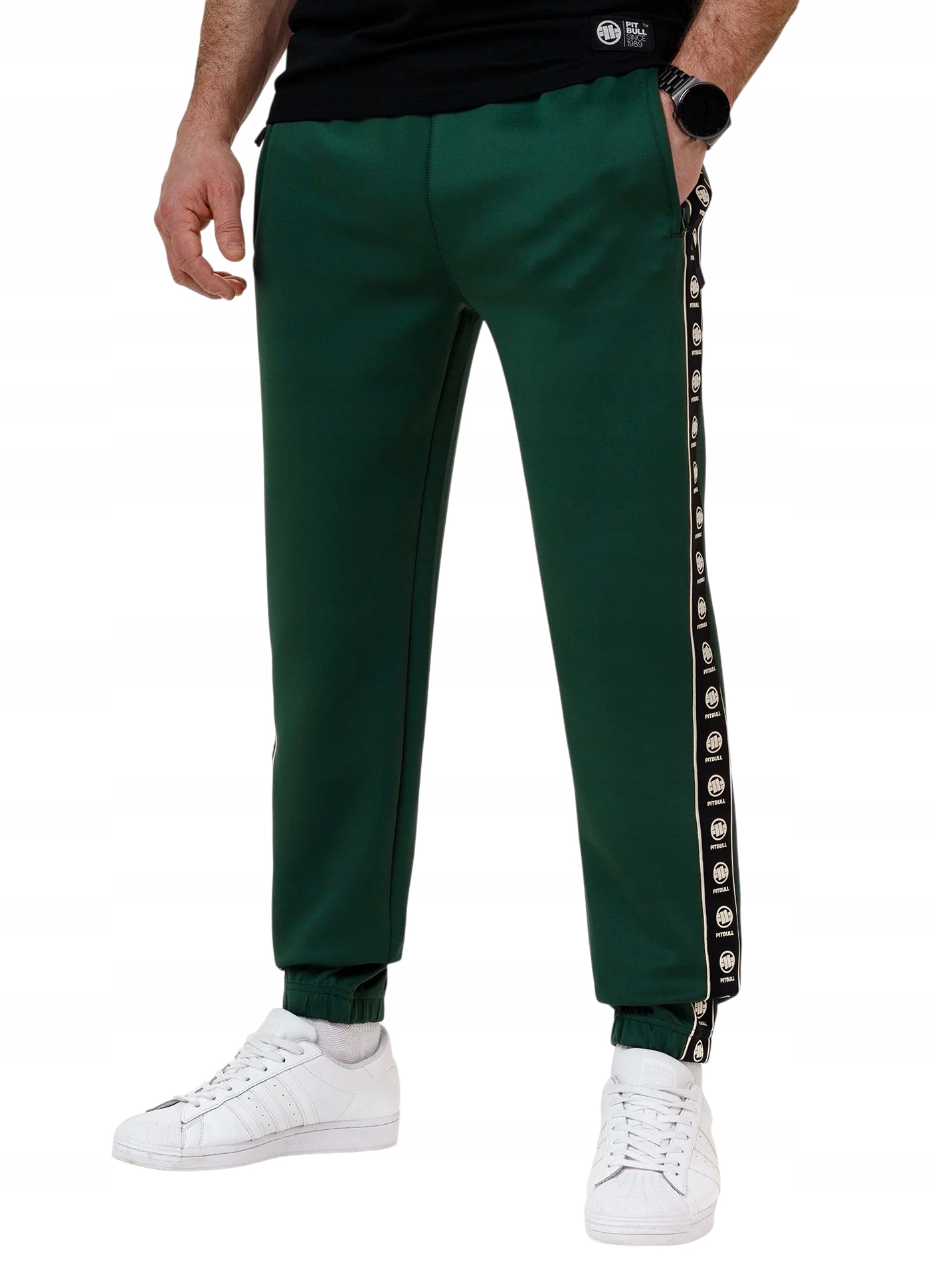 Pit Bull Dresové kalhoty Oldschool Powers Bottle Green XL