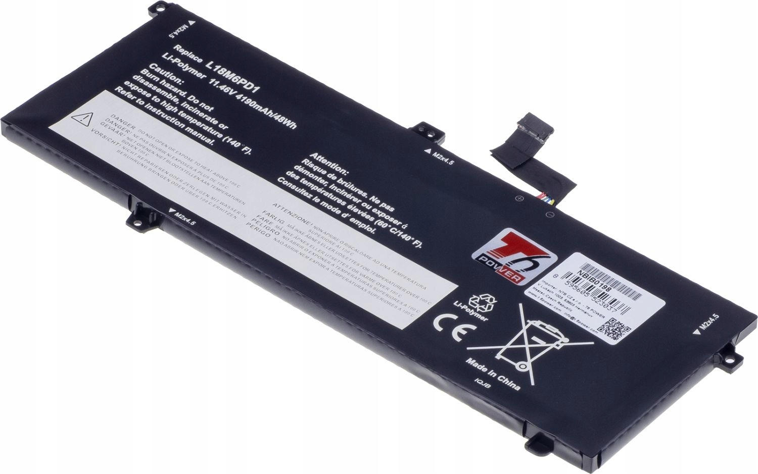 Baterie T6 Power pro Lenovo ThinkPad X390 20SC