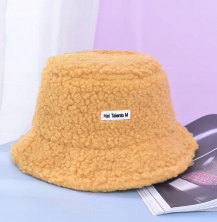 Czapka kapelusz rybacka BUCKET CIEPŁY ZIMOWY HAT!! Wzór dominujący bez wzoru