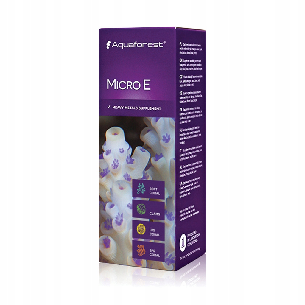 Aquaforest Micro E 50 ML Mikroelementy Pro Mořské Korály Zdraví