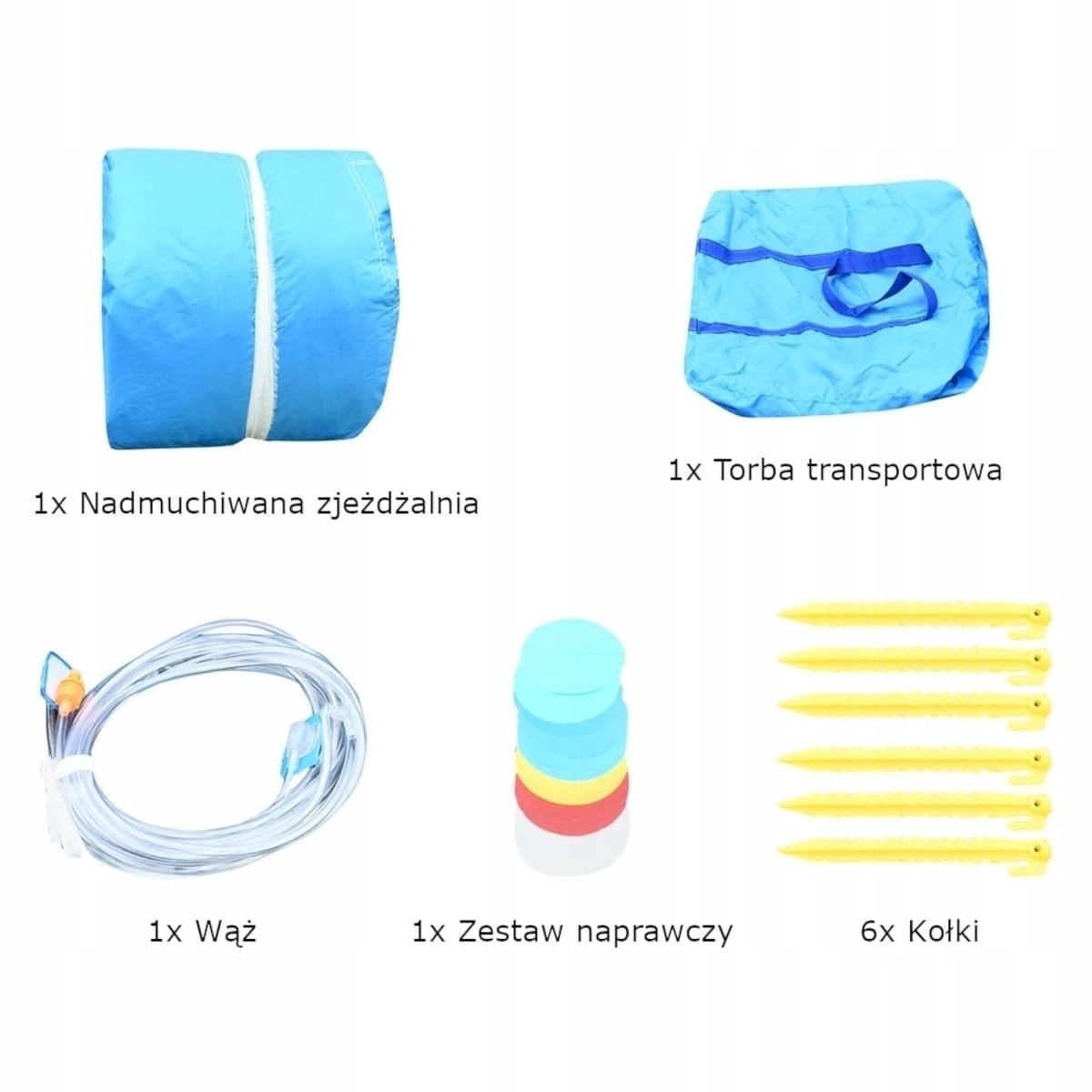 DMUCHANIEC Dmuchana zjeżdżalnia z basenem i armatkami wodnymi Rodzaj Dmuchane