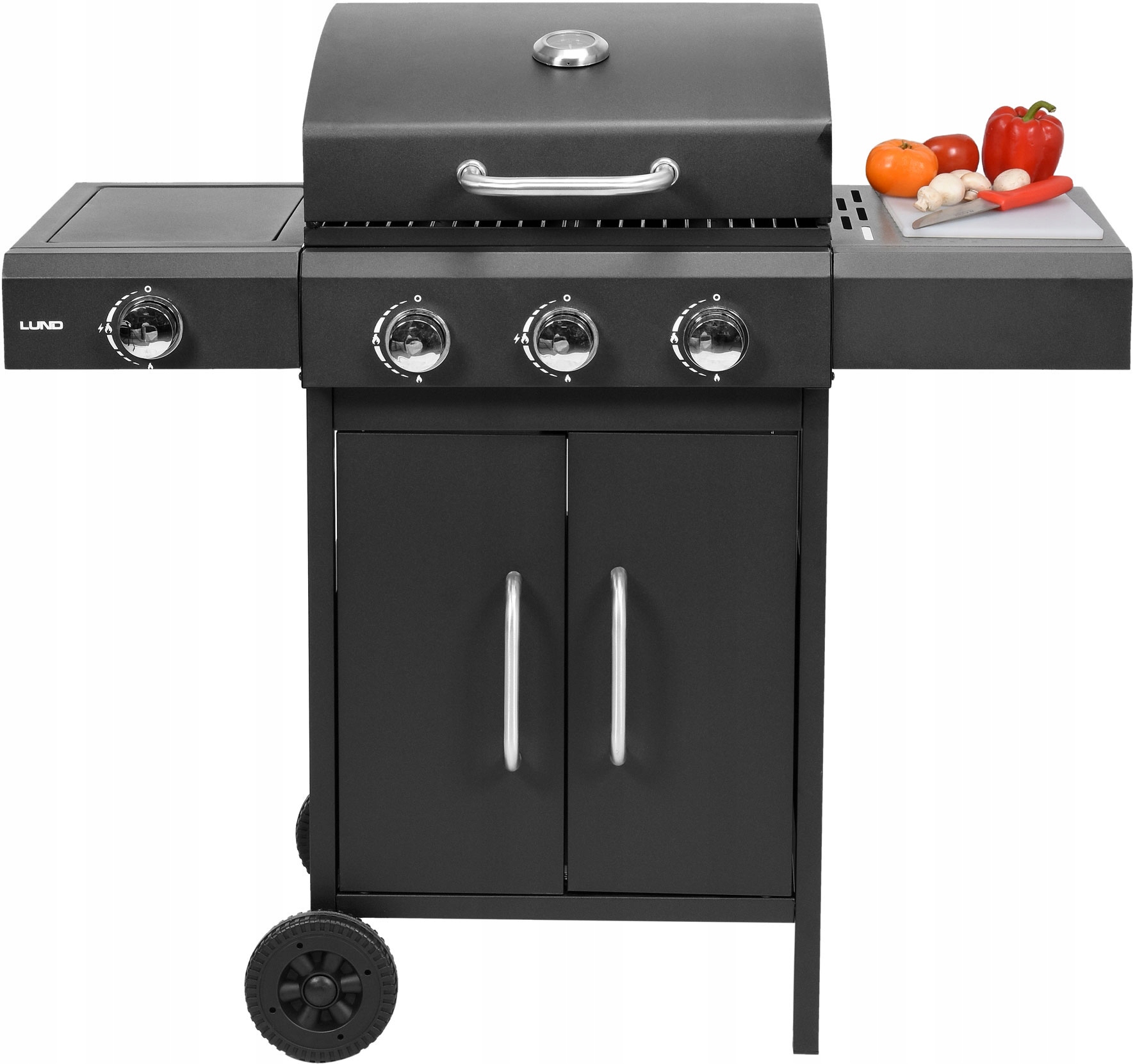 

Grill Gazowy Palniki 3+1 Ogrodowy 11,6 Kw Półki